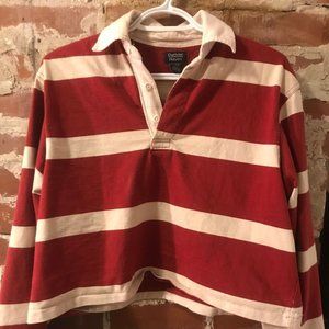 Vintage Cropped Rugby Sweater